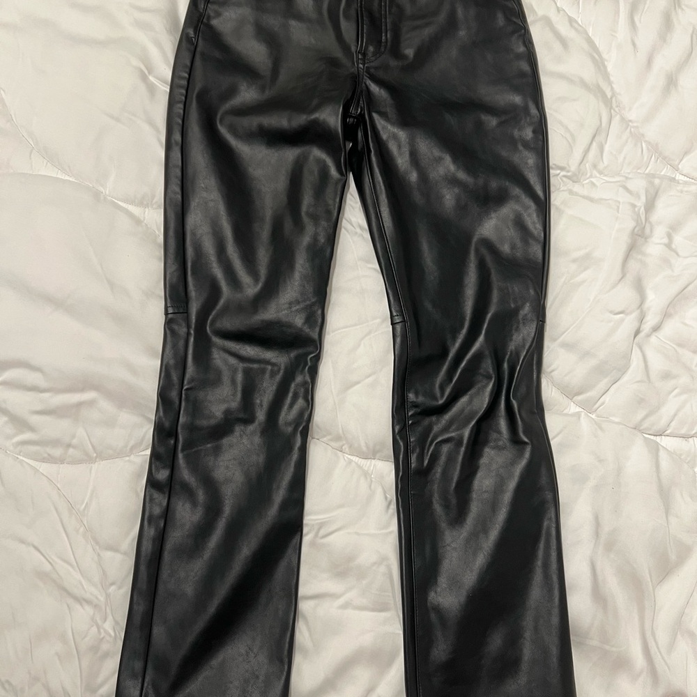 Women’s Black Faux Leather Pants